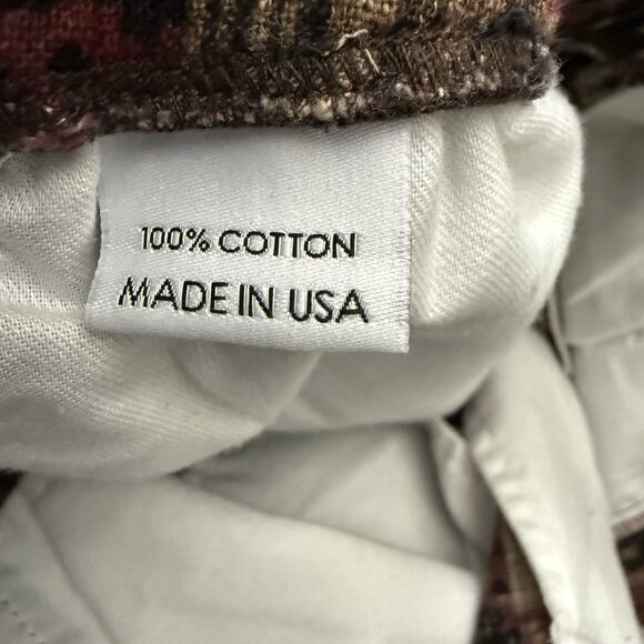 Gustin Japan Red Patchwork Joggers Men Small Geometric Pull On Drawstring USA - Picture 10 of 11